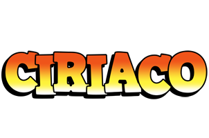 Ciriaco sunset logo