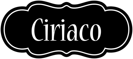 Ciriaco welcome logo