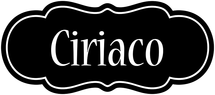 Ciriaco welcome logo