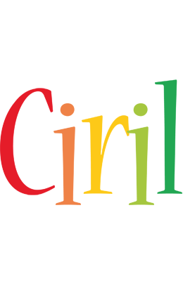 Ciril birthday logo