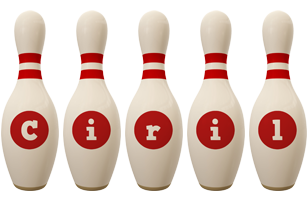 Ciril bowling-pin logo