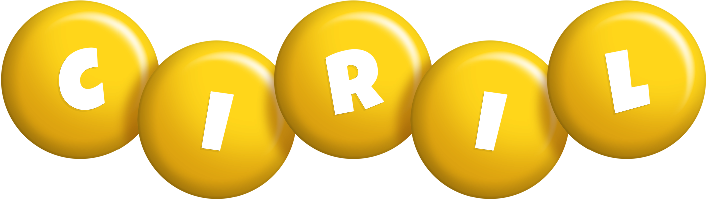 Ciril candy-yellow logo
