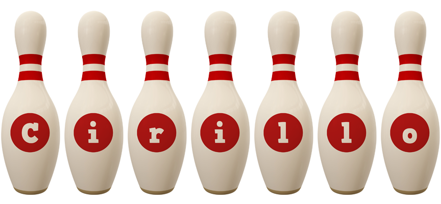 Cirillo bowling-pin logo