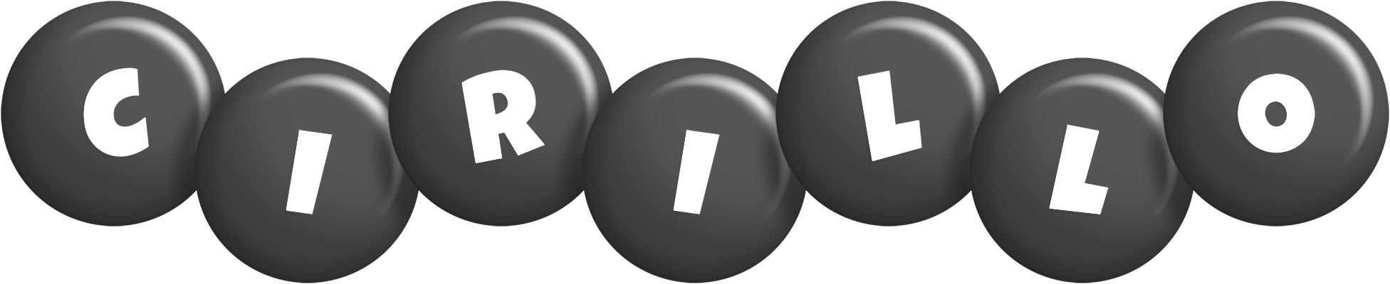 Cirillo candy-black logo