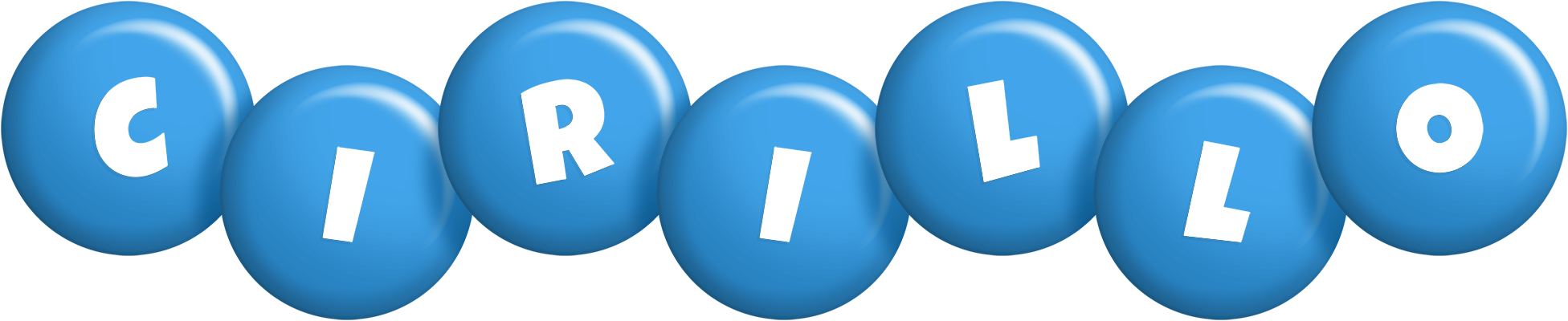 Cirillo candy-blue logo