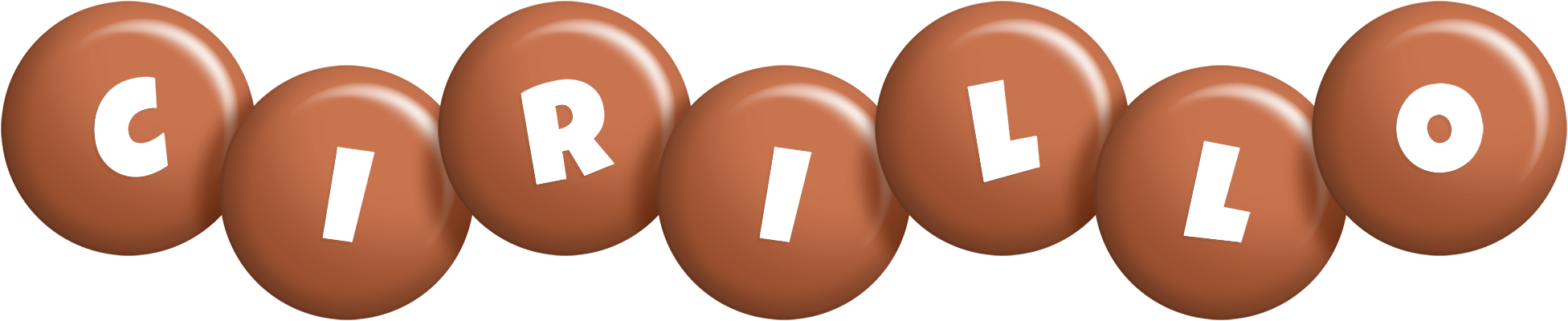 Cirillo candy-brown logo