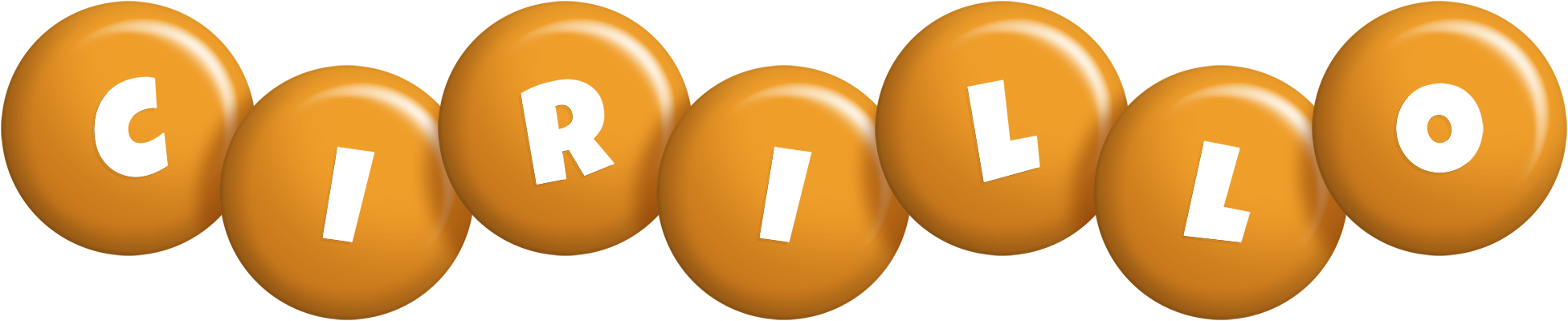 Cirillo candy-orange logo