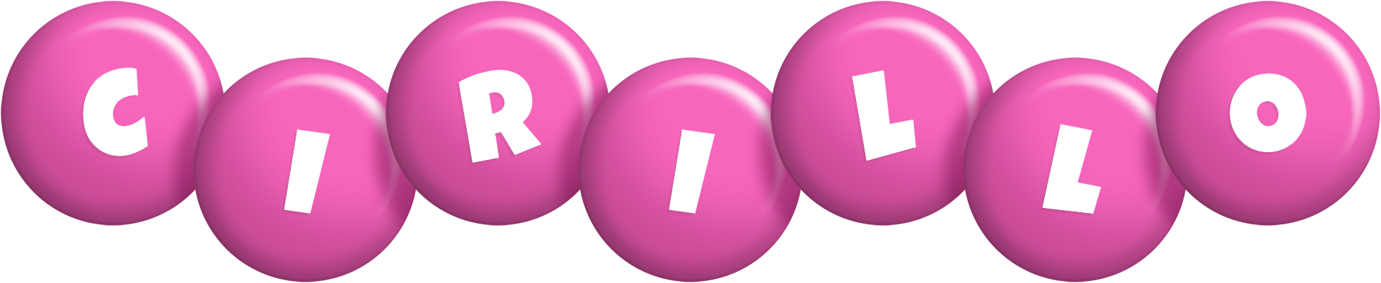 Cirillo candy-pink logo