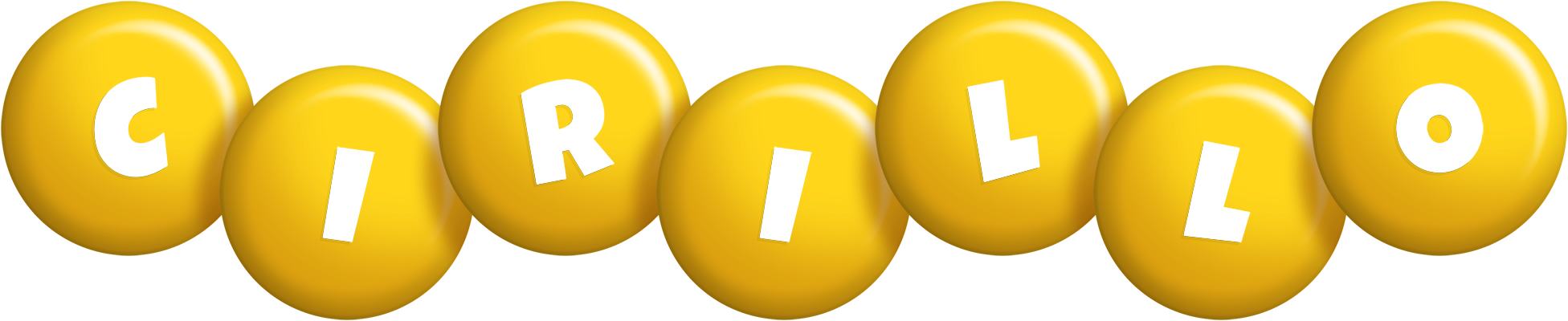 Cirillo candy-yellow logo