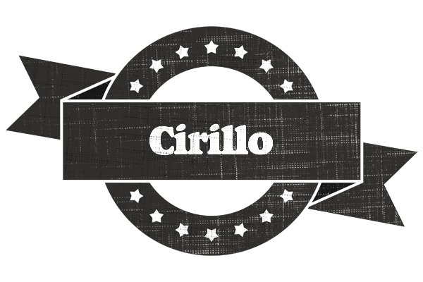 Cirillo grunge logo