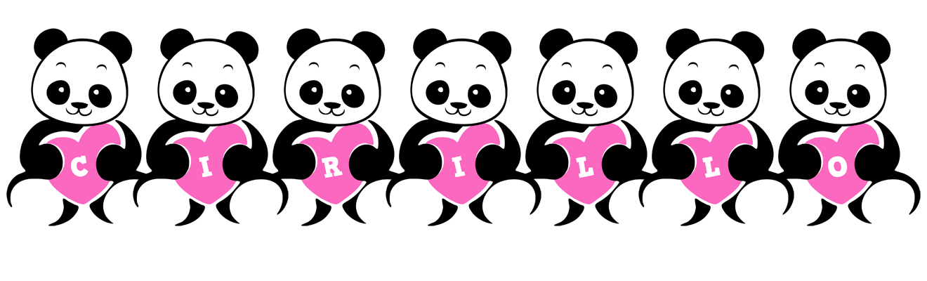 Cirillo love-panda logo