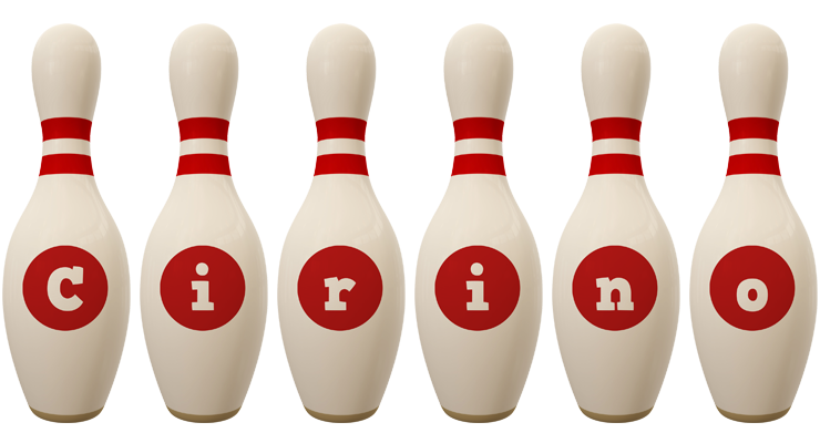 Cirino bowling-pin logo