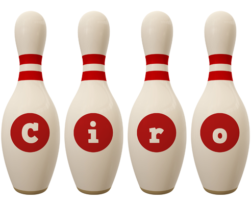Ciro bowling-pin logo