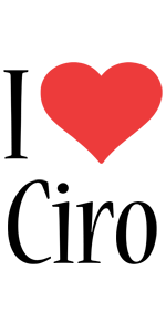 Ciro i-love logo