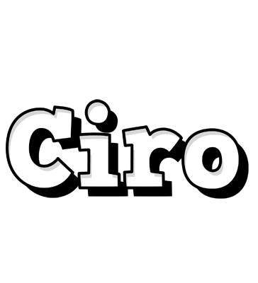 Ciro snowing logo