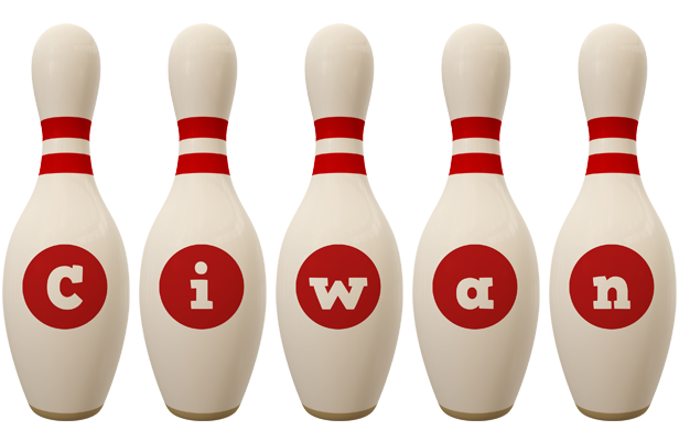 Ciwan bowling-pin logo