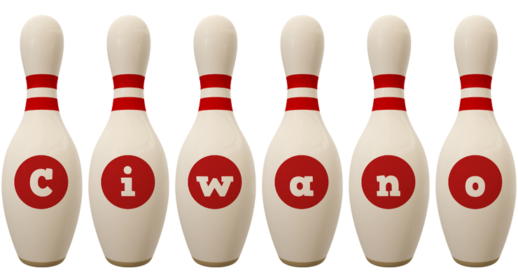 Ciwano bowling-pin logo