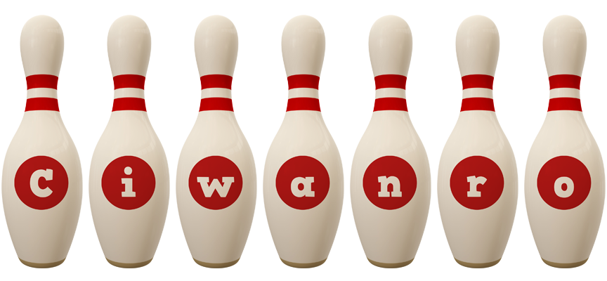 Ciwanro bowling-pin logo