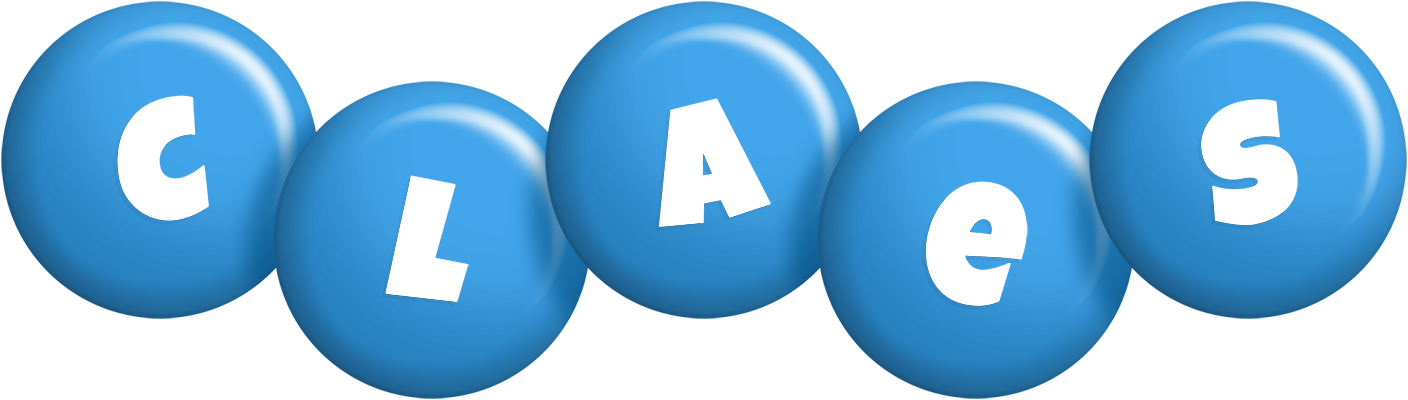 Claes candy-blue logo