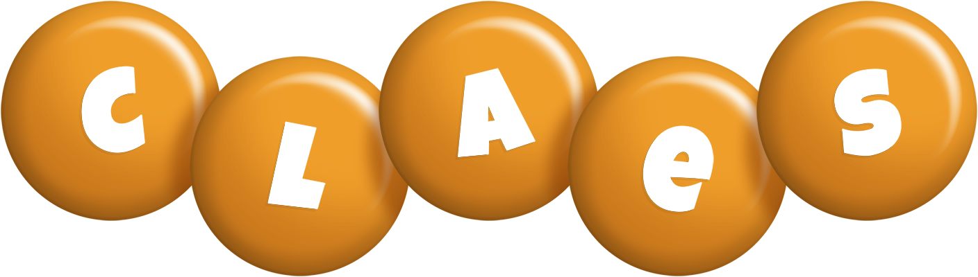 Claes candy-orange logo