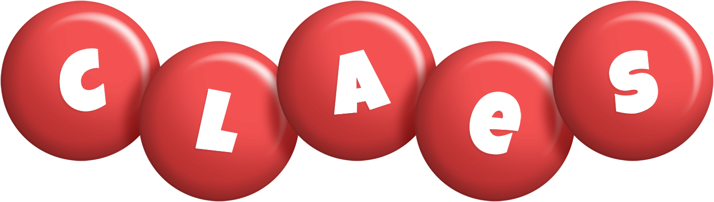 Claes candy-red logo