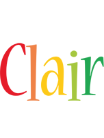 Clair birthday logo