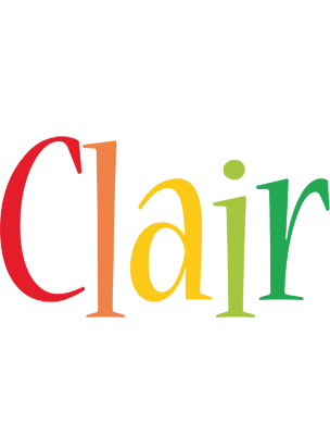 Clair birthday logo