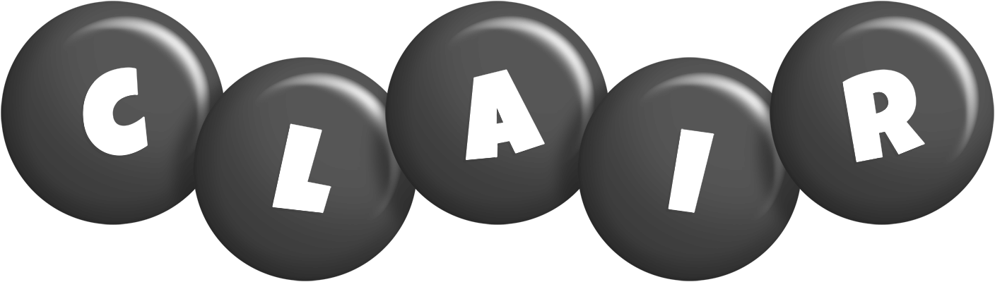 Clair candy-black logo