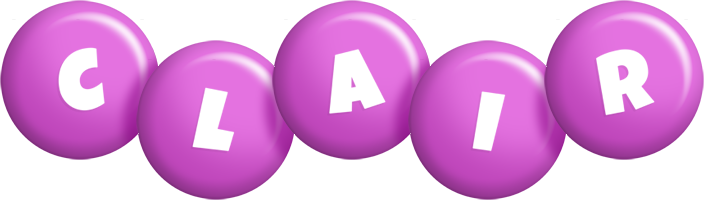 Clair candy-purple logo
