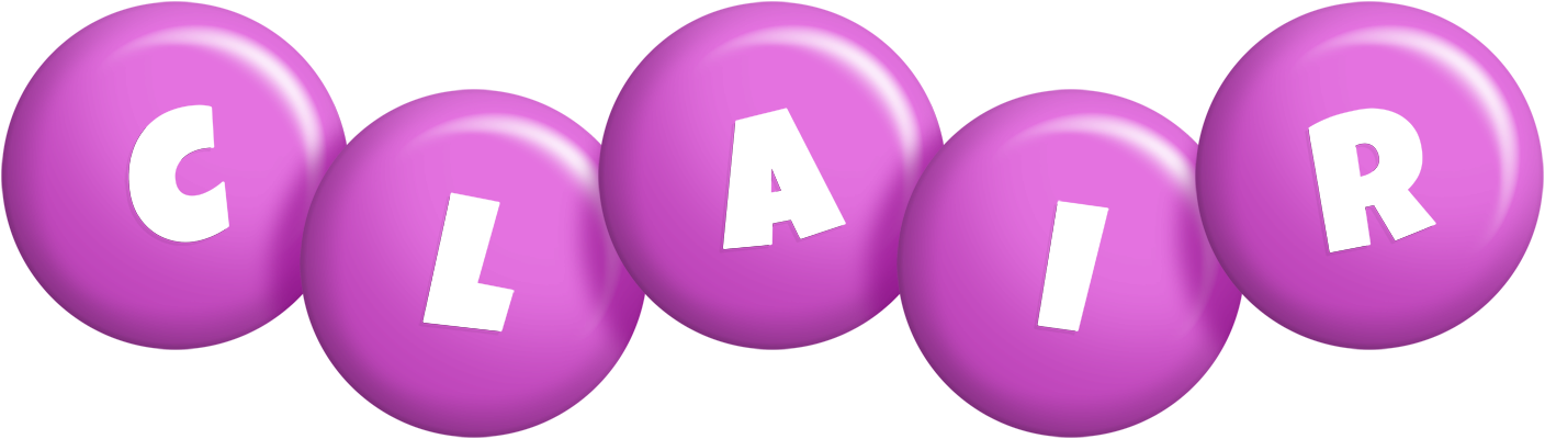 Clair candy-purple logo