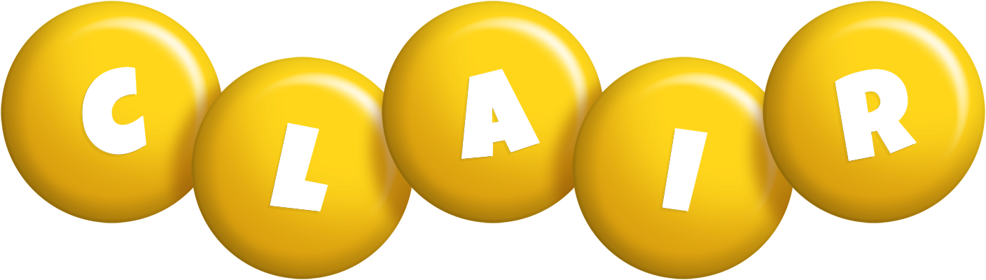 Clair candy-yellow logo