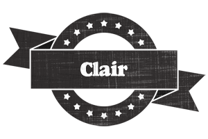 Clair grunge logo