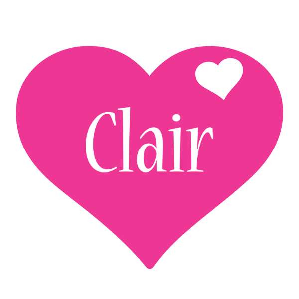 Clair love-heart logo