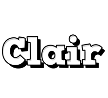 Clair snowing logo