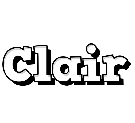Clair snowing logo