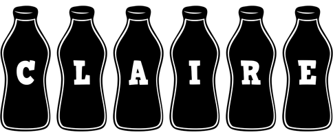Claire bottle logo