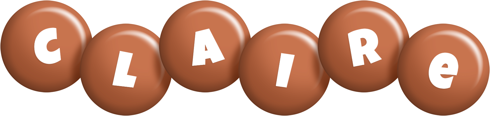 Claire candy-brown logo