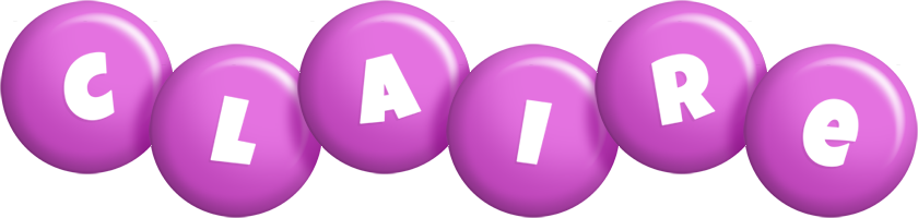 Claire candy-purple logo