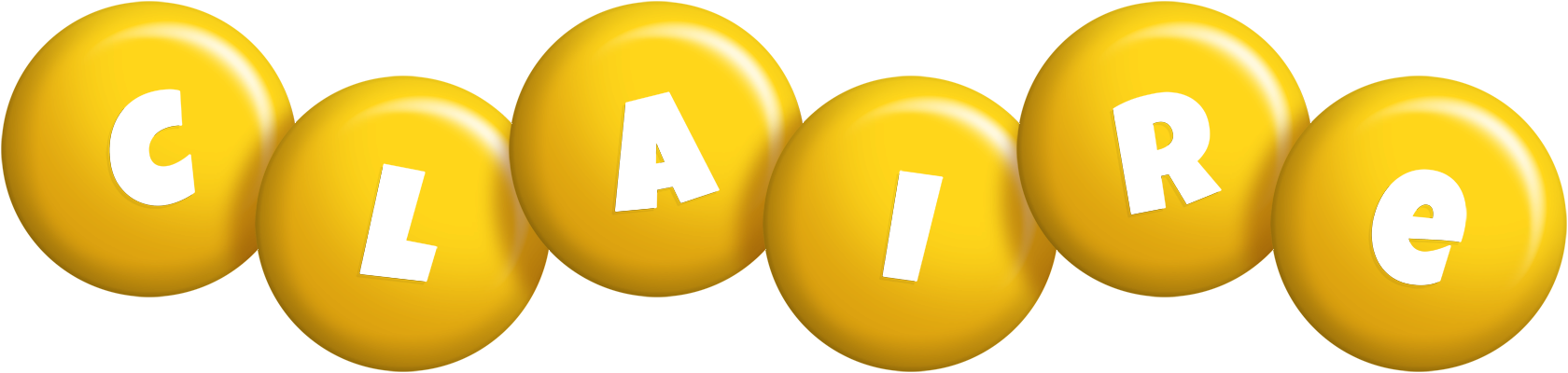 Claire candy-yellow logo