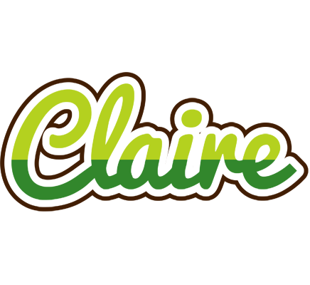 Claire golfing logo
