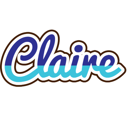 Claire raining logo