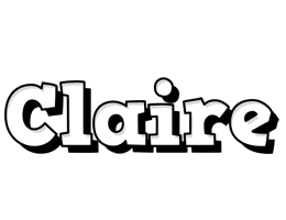 Claire snowing logo