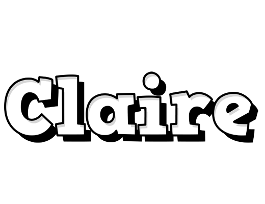 Claire snowing logo