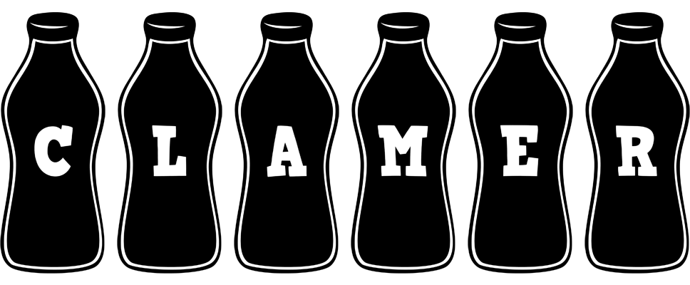 Clamer bottle logo