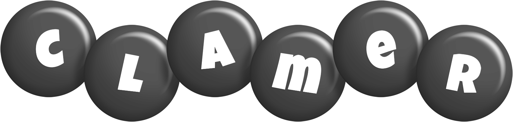 Clamer candy-black logo
