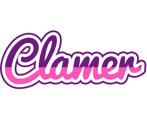 Clamer cheerful logo