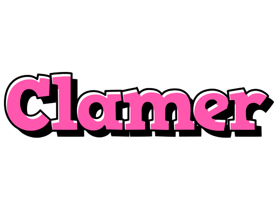 Clamer girlish logo