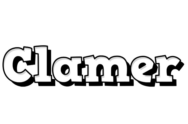 Clamer snowing logo