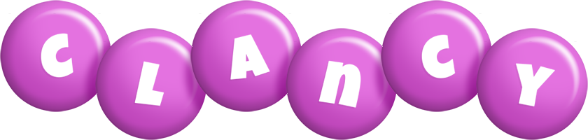 Clancy candy-purple logo