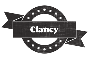 Clancy grunge logo